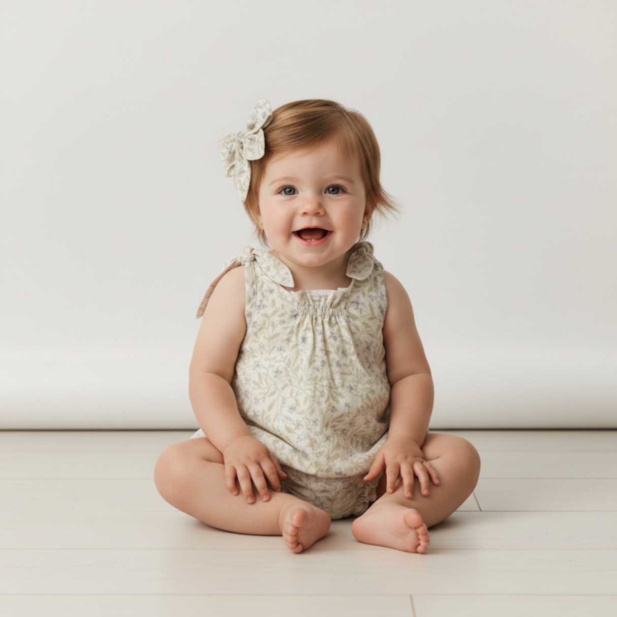 Organic Hair Bow Clip - Bluebelle