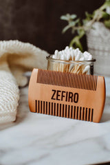 Beard Comb – Pear Wood | Plastic-Free Grooming Essential