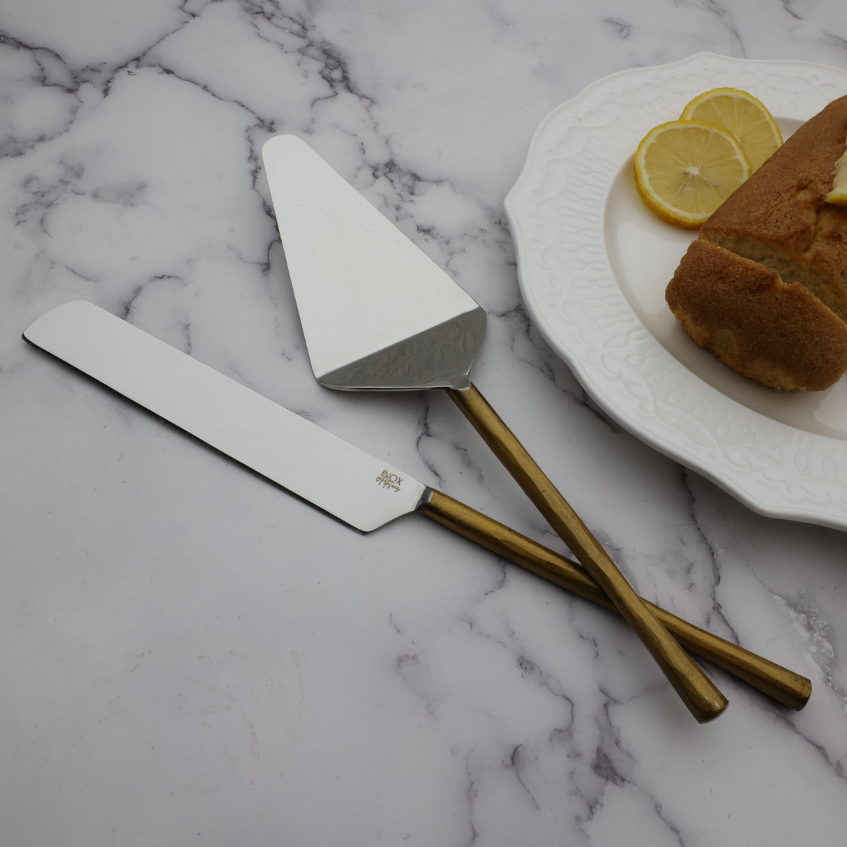 CAMELLIA CAKE SERVER 2 PC. SET