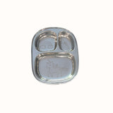 Unicorn Stainless Steel Divided Plate Set (Two)