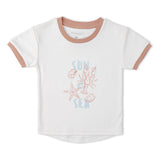 Organic Graphic Tee & Shorts Set - Beach Day