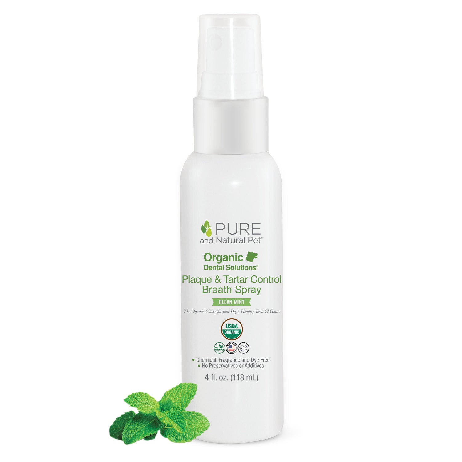 Plaque & Tartar Control Breath Spray for Dogs - Organic Dental Solutions®