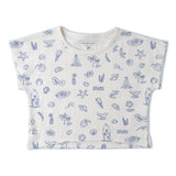 Organic Drop Shoulder Tee & Shorts Set - Coastal