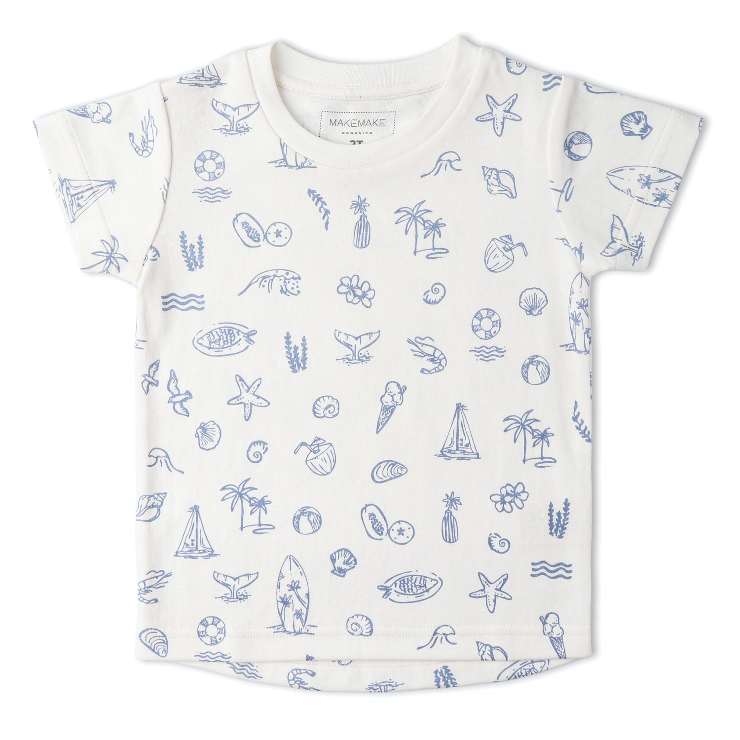 Organic Tee & Shorts Set - Coastal