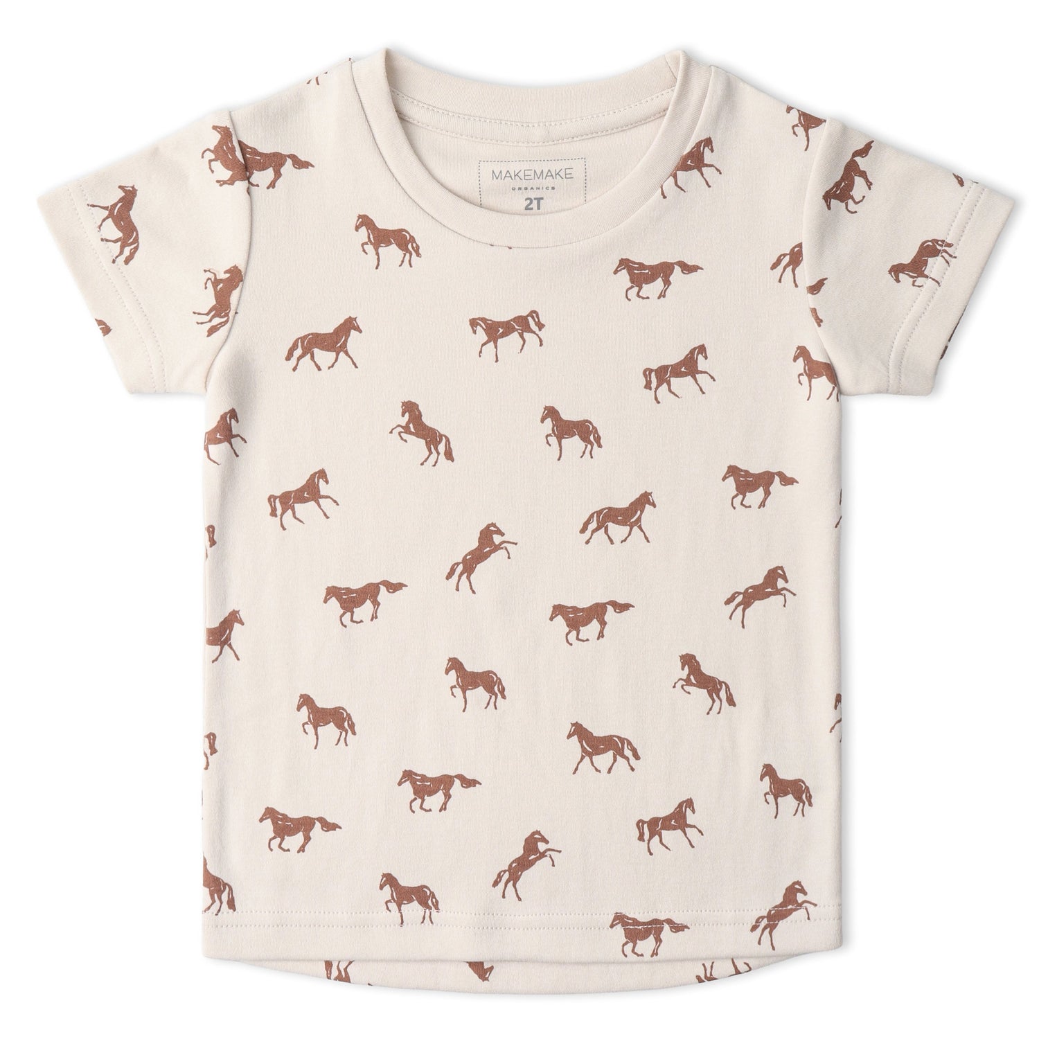 Organic Tee & Shorts Set - Horses