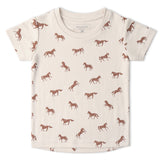 Organic Tee & Shorts Set - Horses