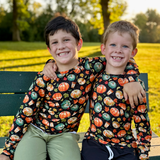 Bamboo Long Sleeve Crew Neck Tee in Spiced Autumn