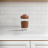 Borosilicate Glass Coffee Cup - Brown