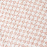 Organic Buttoned Jumpsuit - Brick Checks