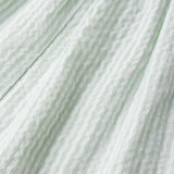 Organic Cross Back Dress - Basil Stripes