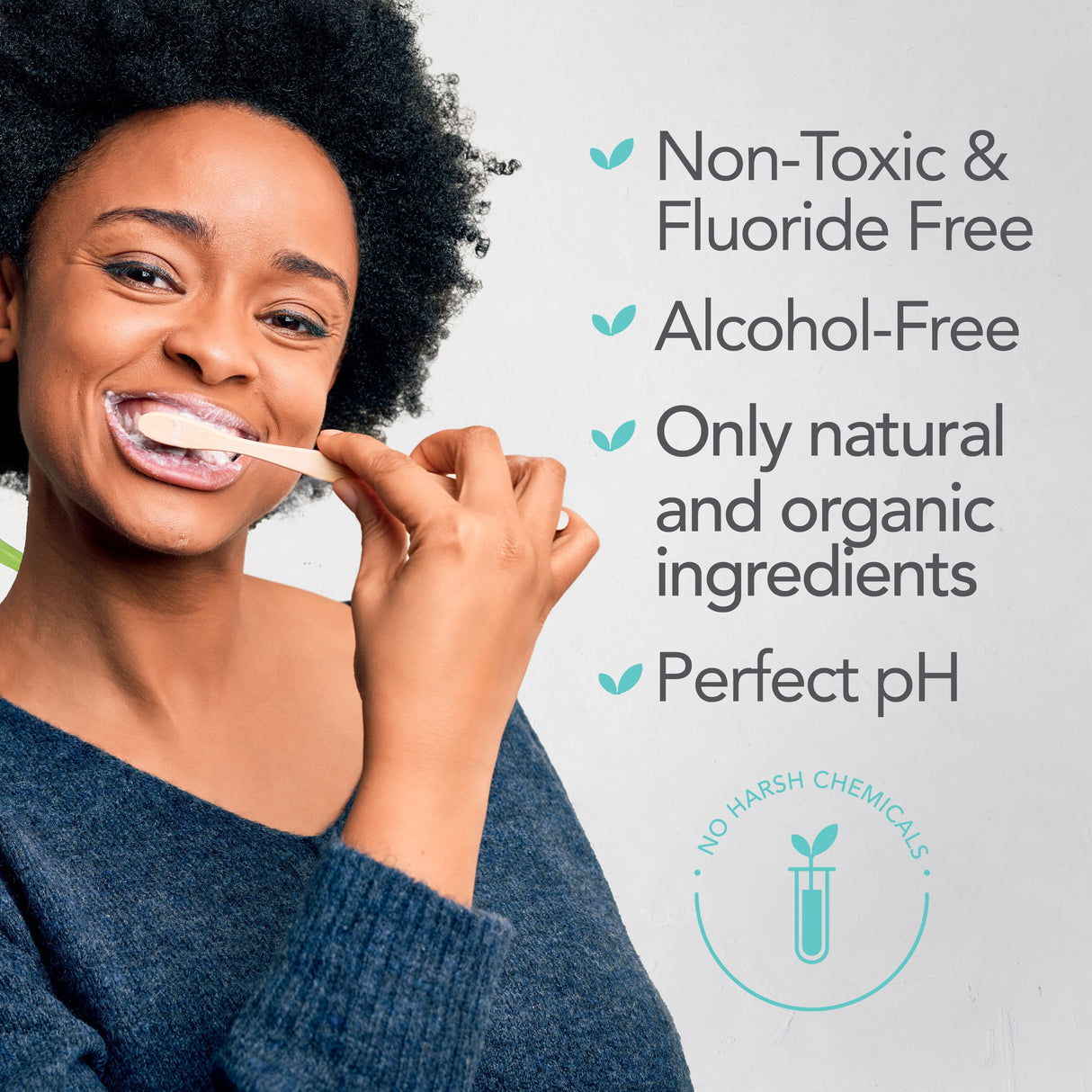 Fluoride-free Toothpaste with Natural Hydroxyapatite