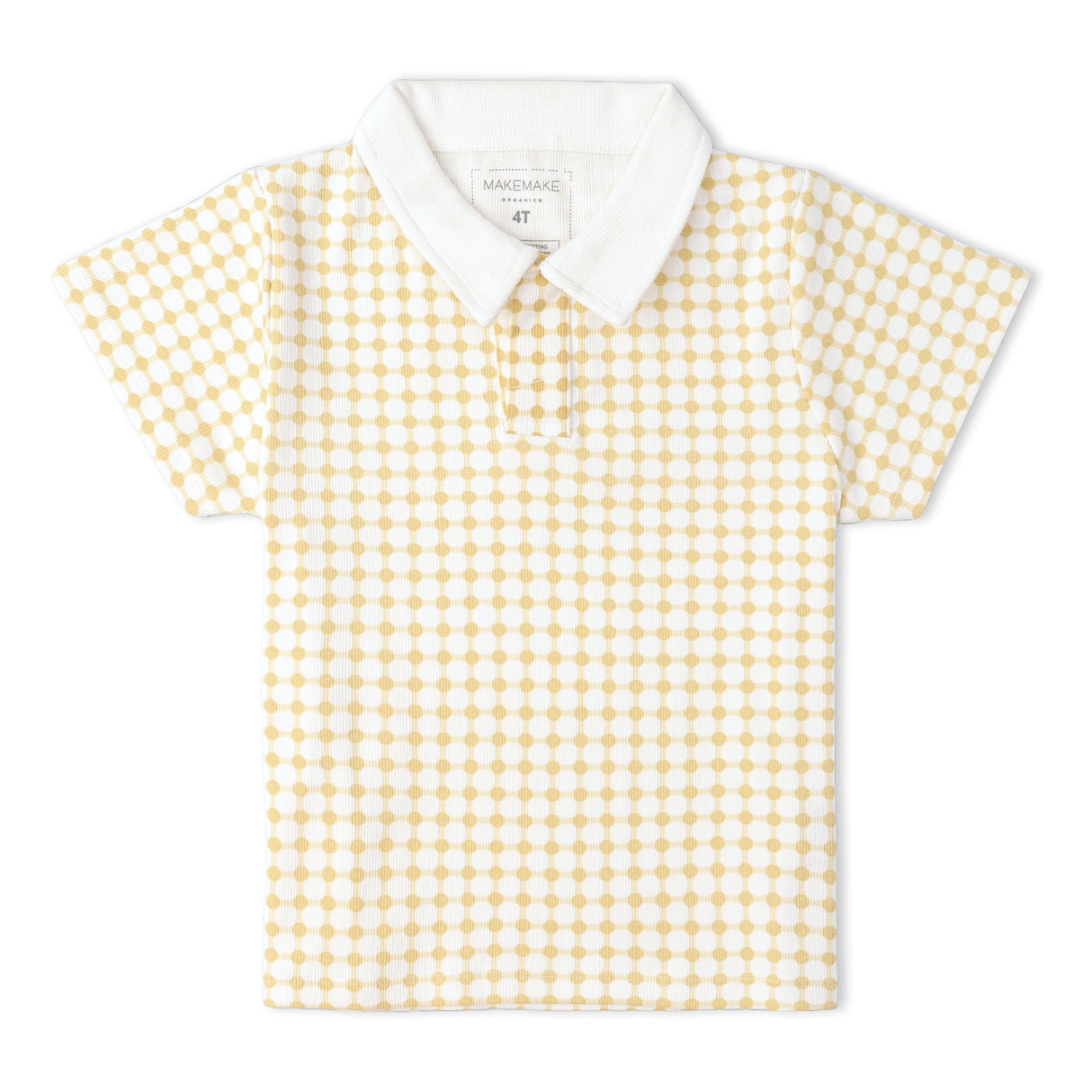 Organic Collar Tee & Shorts Set - Dotty Gingham