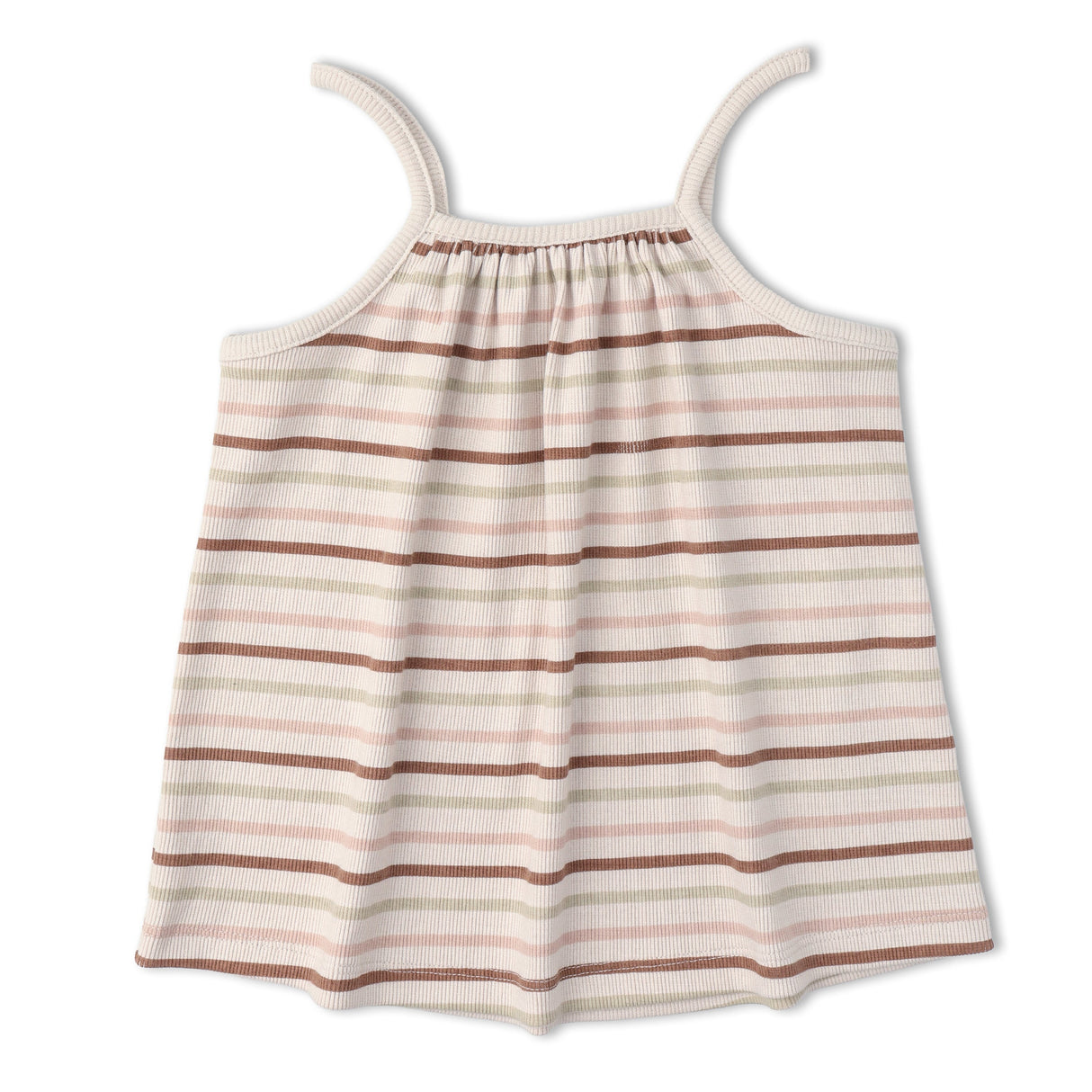 Organic Tank Top & Shorts Set - Terra Stripes