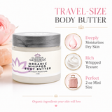 Organic Whipped Body Butter - 2 oz Travel Size