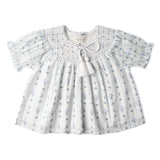 Organic Smocked Top & Shorts Set - Blue Vines