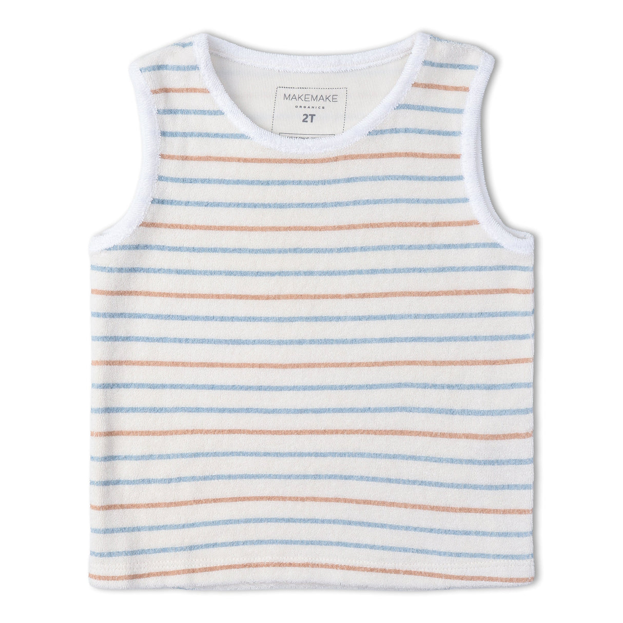 Organic Sleeveless Tee & Shorts Set - Cabana Stripes