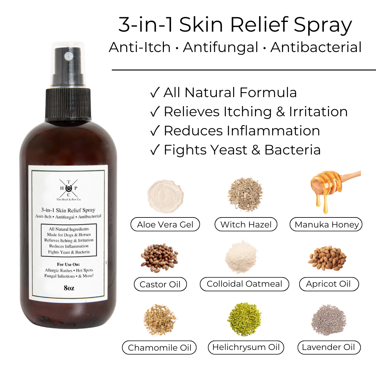 3-in-1 Skin Relief Spray for Dogs & Horses
