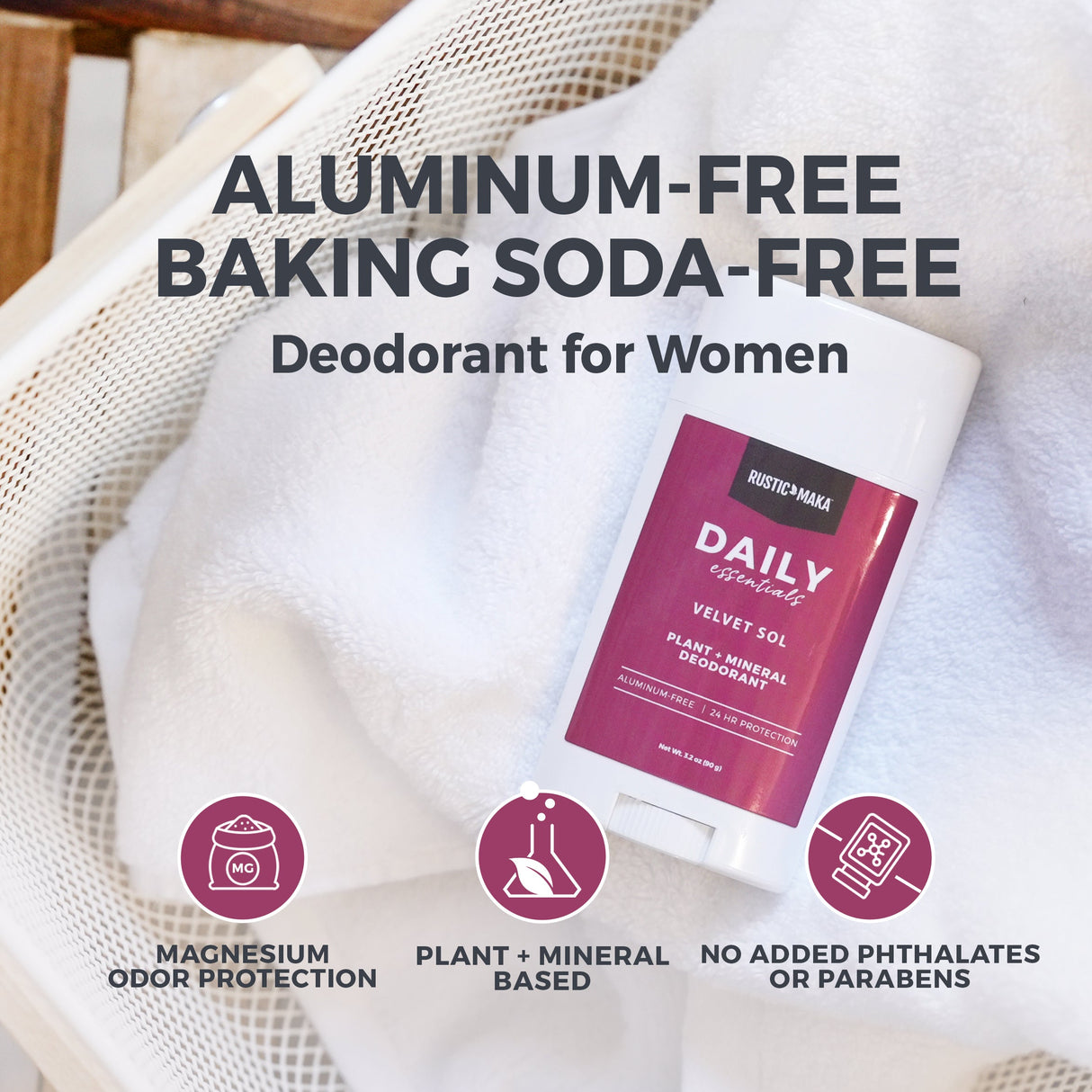 New! VELVET SOL Plant + Mineral Deodorant