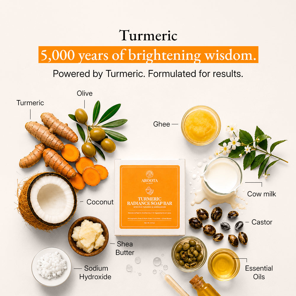 Ayurvedic Turmeric Soap Bar with Cow Milk & Ghee (Pitta)