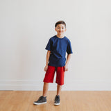 Boys Soft Organic Cotton Jersey Short Sleeve Crew Tee | Elf Green