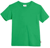 Boys Soft Organic Cotton Jersey Short Sleeve Crew Tee | Elf Green