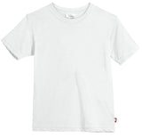 Boys Soft Organic Cotton Jersey Short Sleeve Crew Tee | White
