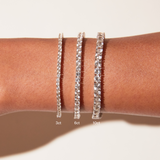 Lab Grown White Sapphire Tennis Bracelet - 10ct