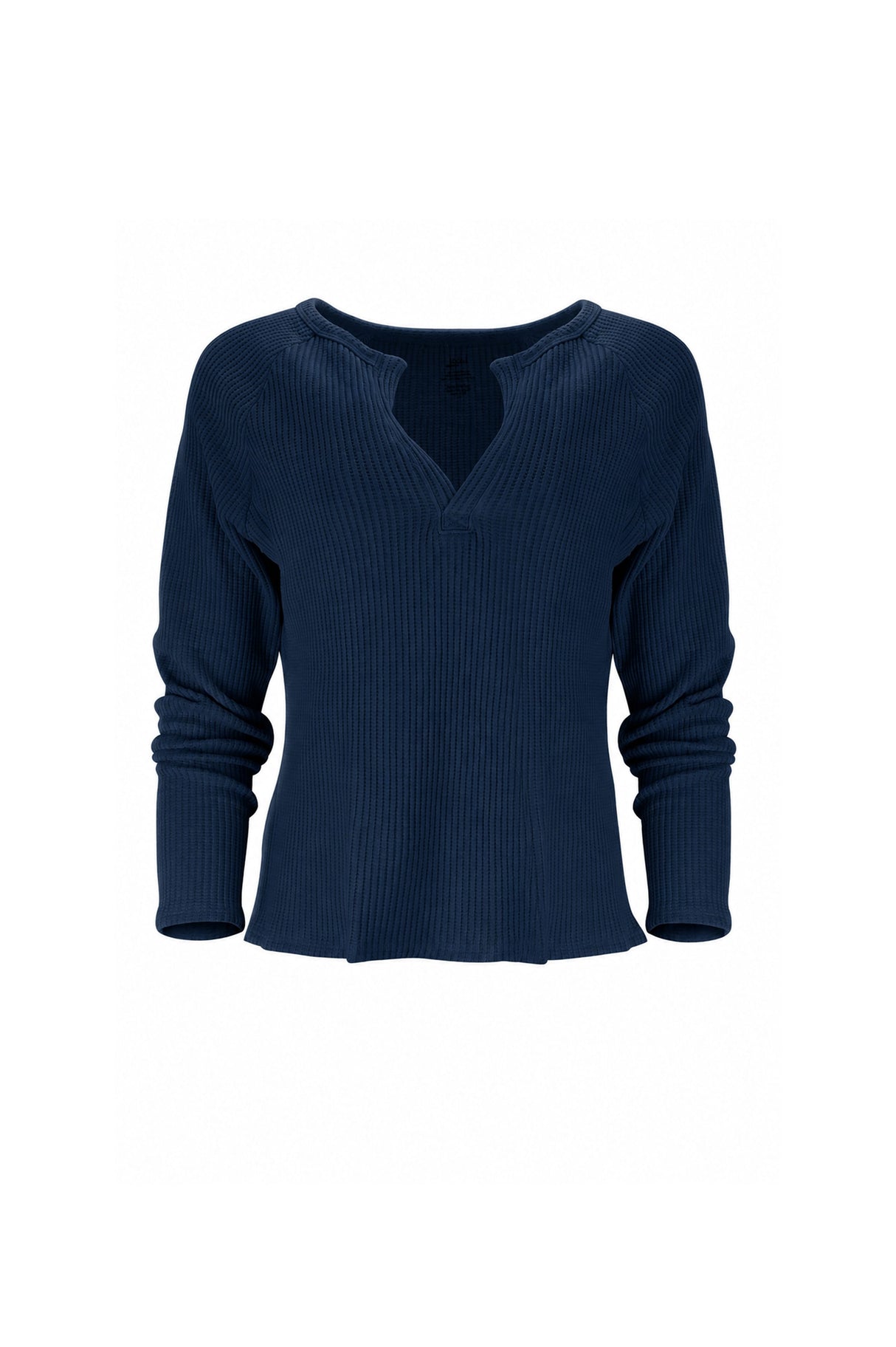 Jules Waffle Knit Organic Cotton V-Neck Pullover