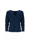 Jules Waffle Knit Organic Cotton V-Neck Pullover