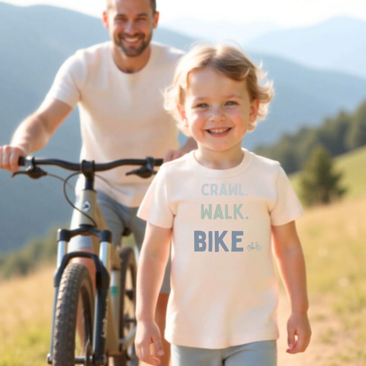 graphic tee | crawl walk bike