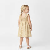 Organic Smocked Sundress - Yellow Blossom