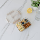 Glass Bento Box - 3 Sections (Vanilla)