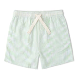 Organic Shirt & Shorts Set - Basil Stripes
