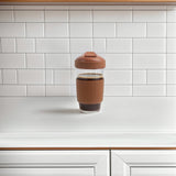 Borosilicate Glass Coffee Cup - Brown