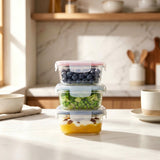 Mini Glass Container Set - Rectangular (Vanilla)