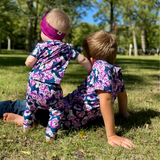 Bamboo Short Sleeve Romper in Adele