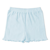 Organic Sleeveless Flutter Top & Shorts Set - Lobster
