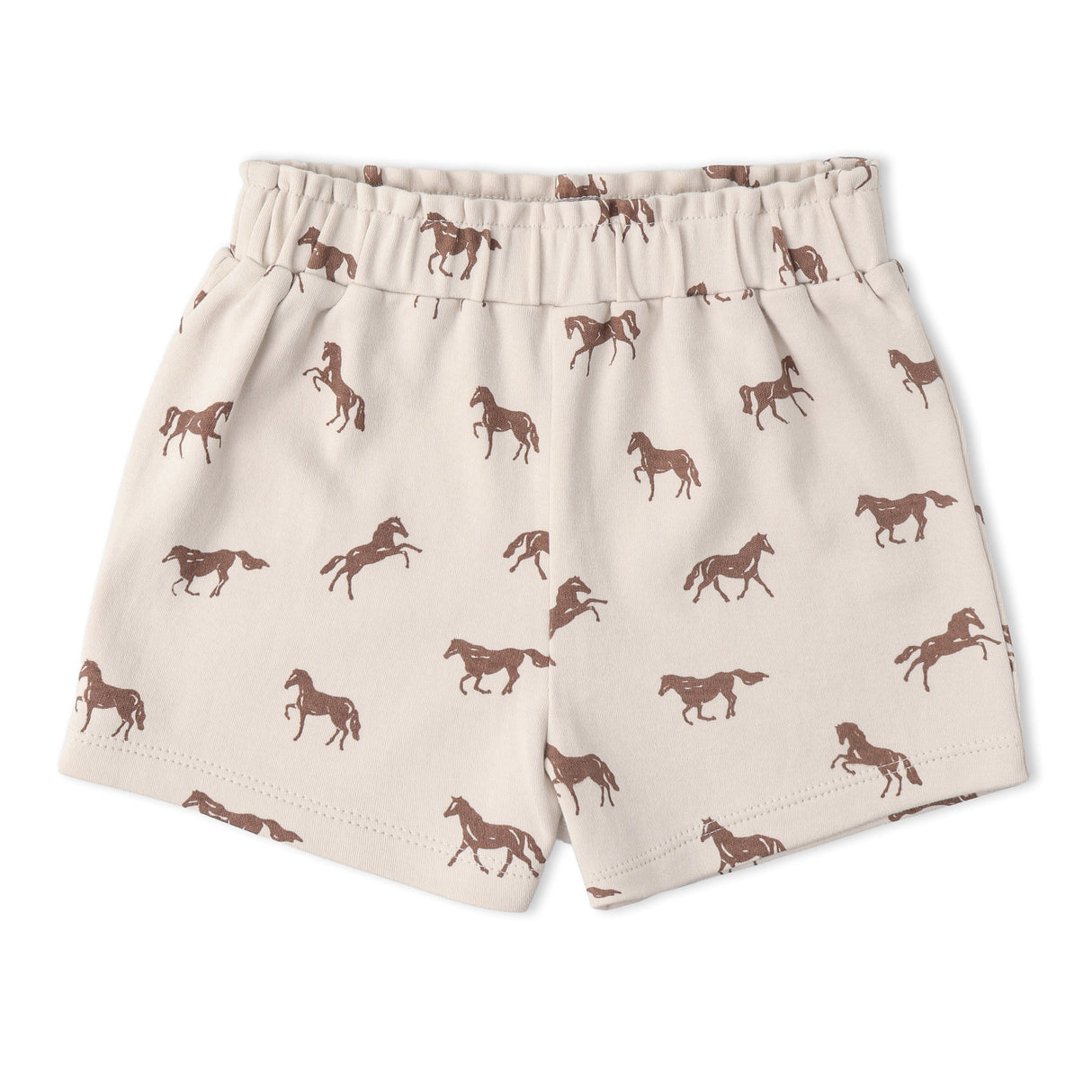 Organic Drop Shoulder Tee & Shorts Set - Horses