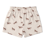 Organic Drop Shoulder Tee & Shorts Set - Horses