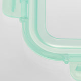 Glass Containers with Flexible Silicone Lids - Set of 3