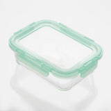 Glass Containers with Flexible Silicone Lids - Set of 3