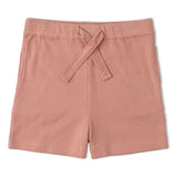 Organic Collar Tee & Shorts Set - Terra Stripes