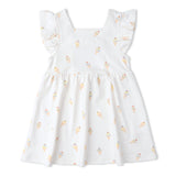 Organic Cutout Back Dress - Ice Cream