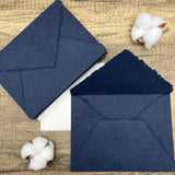 Indigo Handmade Cotton Envelopes (Set of 10)
