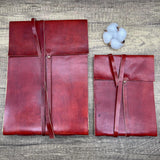 Leather-Bound Cotton Sketchbook – 185gsm Smooth Paper (A4 or A5)