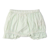 Organic Smocked Top And Bloomer Set - Basil Stripes