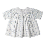 Organic Smocked Top & Shorts Set - Blue Vines
