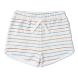 Organic Sleeveless Tee & Shorts Set - Cabana Stripes