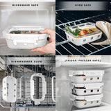 Glass Container w/ Silicone Wrap Set