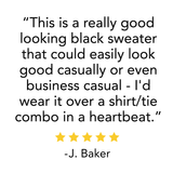 Midweight - Men's Long Sleeve V-Neck Sweater 100% Merino Wool